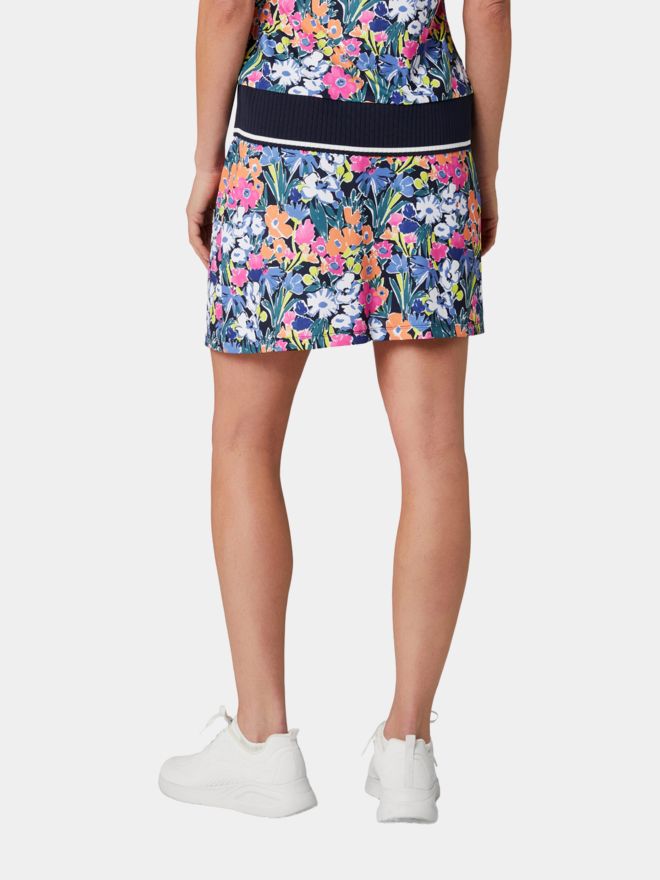 Penguin SKETCH FLORAL PLEATE kurz Skort navy