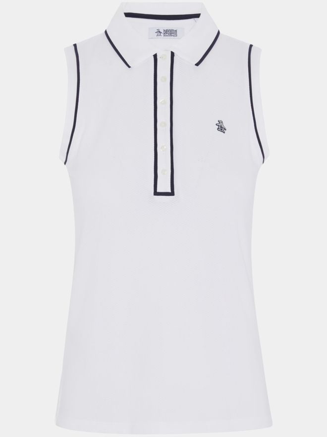 Penguin SLEEVELESS VERONICA ohne Arm Polo weiß