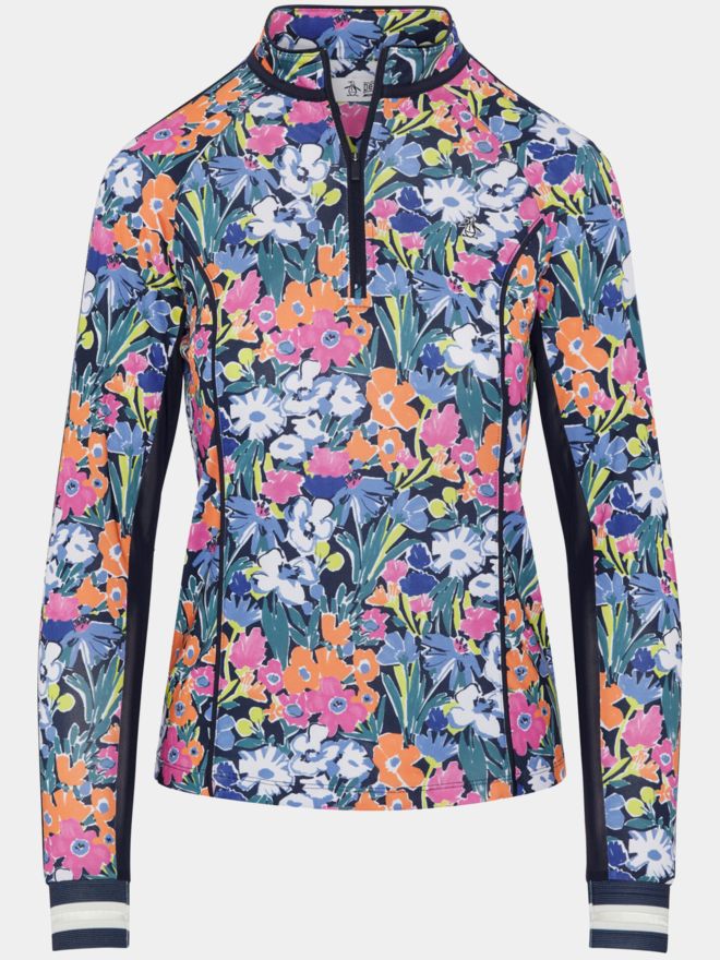 Penguin SKETCH FLORAL SUN PR Stretch M360layer navy