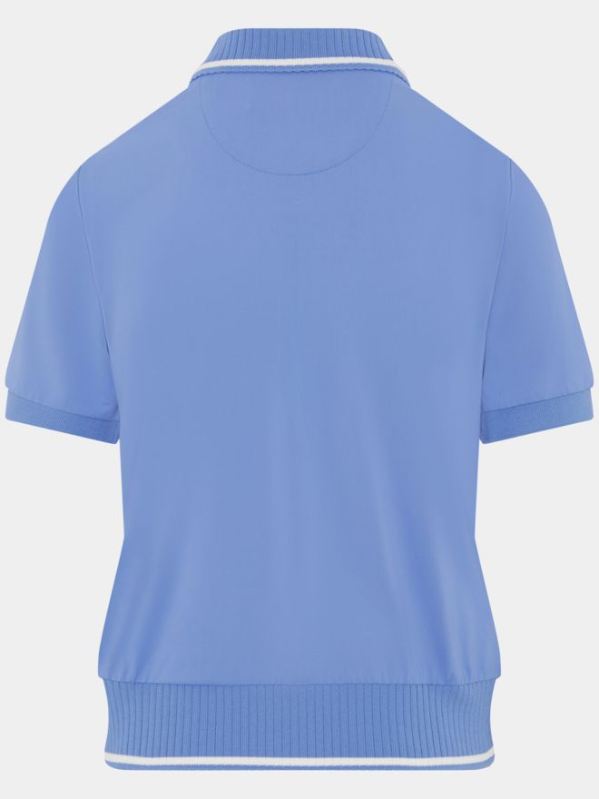 Penguin 3D TERRY POLO Halbarm Polo blau