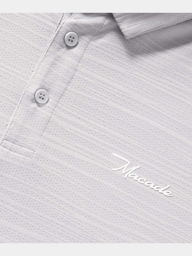Macade Golf Flight Light Grey Shirt Halbarm Polo hellgrau