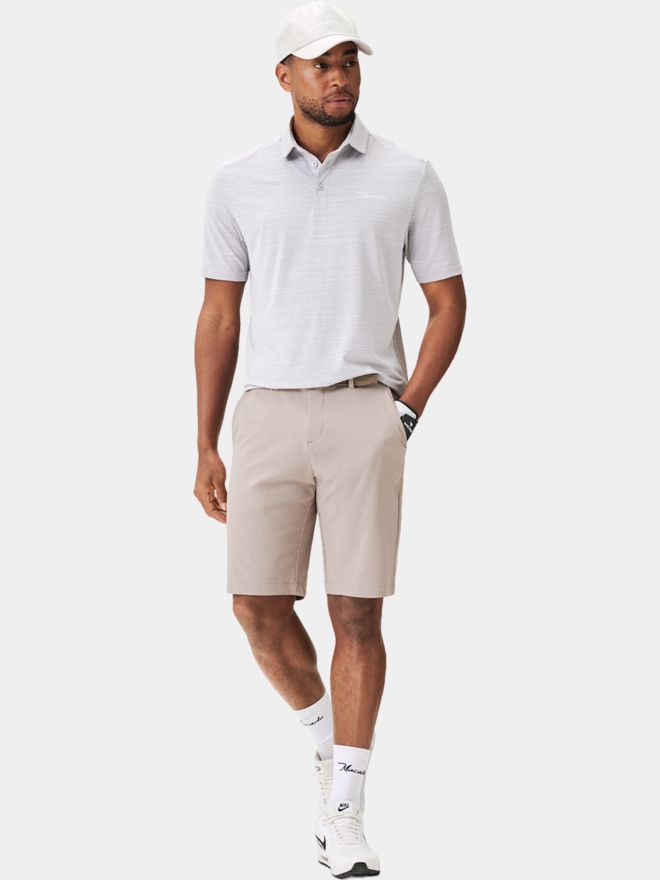 Macade Golf Flight Light Grey Shirt Halbarm Polo hellgrau