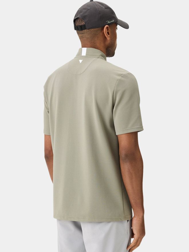 Macade Golf Heath Jade Green Bomber Shirt Halbarm Polo grün