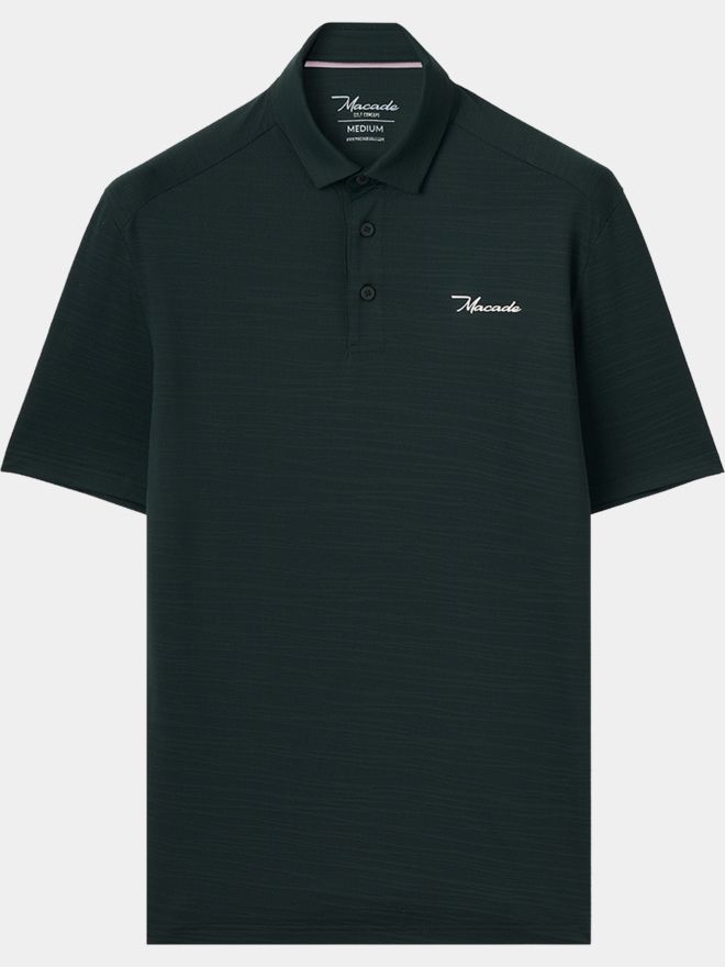 Macade Golf Flight Dark Green Shirt Halbarm Polo dunkelgrün