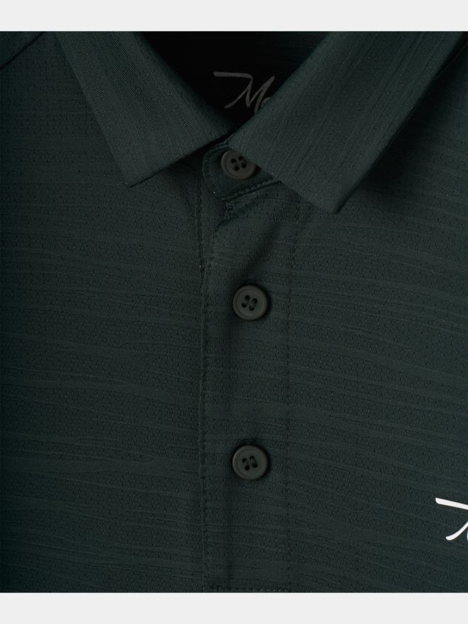 Macade Golf Flight Dark Green Shirt Halbarm Polo dunkelgrün