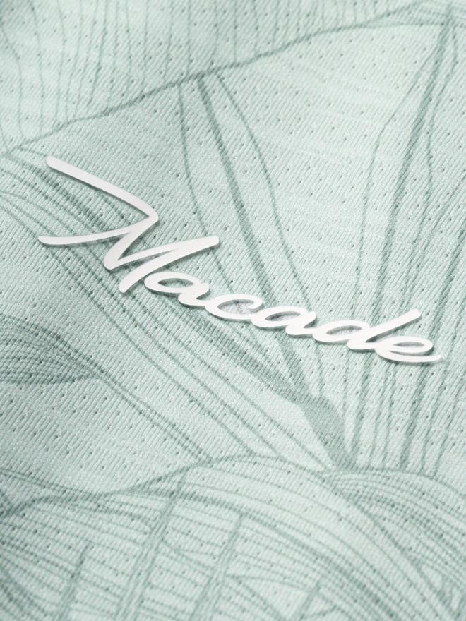 Macade Golf Flight Green Palm Shirt Halbarm Polo grün