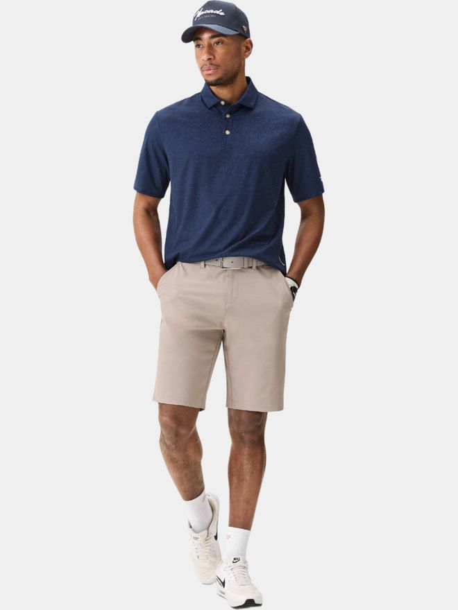 Macade Golf Navy Paisley Core Polo Shirt Halbarm Polo navy