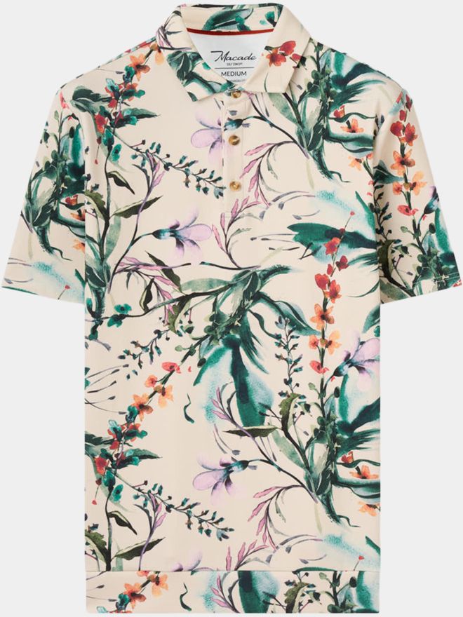 Macade Golf Badlands TX Relaxed Shirt Halbarm Polo weiß