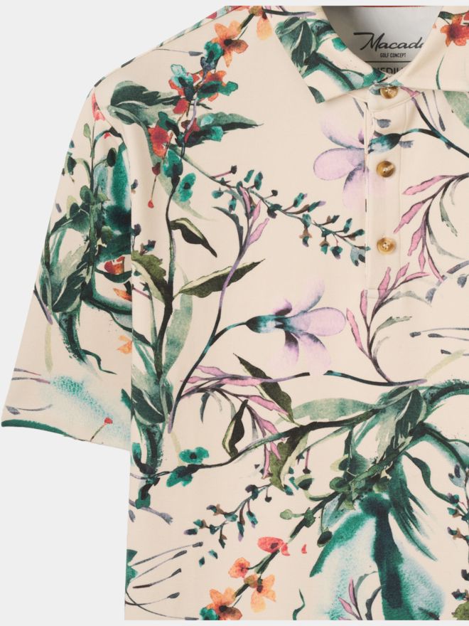 Macade Golf Badlands TX Relaxed Shirt Halbarm Polo weiß