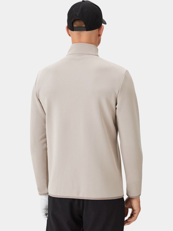 Macade Golf Taupe Therma Quarter Zip Stretch Midlayer taupe