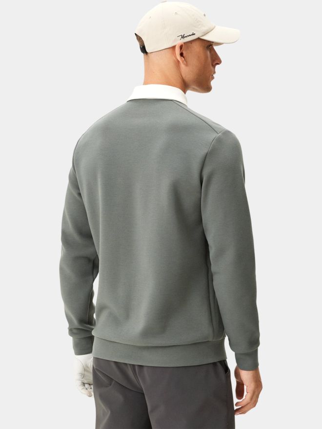 Macade Golf Blades Teal Gray Polo Sweatshirt langarm Polo grau