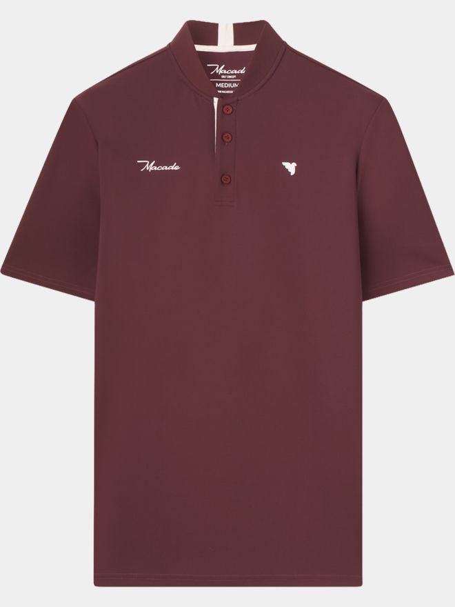 Macade Golf Heath Mauve Bomber Shirt Polo s polovičním rukávem fialová
