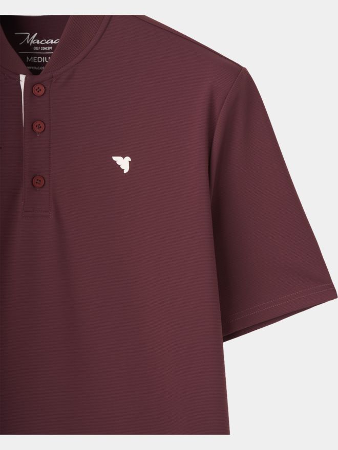 Macade Golf Heath Mauve Bomber Shirt Polo s polovičním rukávem fialová