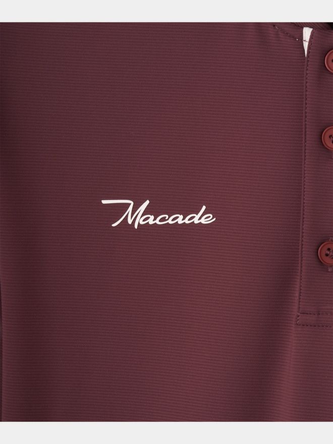 Macade Golf Heath Mauve Bomber Shirt Polo s polovičním rukávem fialová