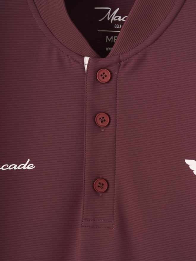 Macade Golf Heath Mauve Bomber Shirt Polo s polovičním rukávem fialová