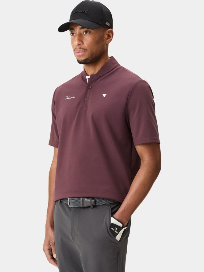 Macade Golf Heath Mauve Bomber Shirt Polo s polovičním rukávem fialová