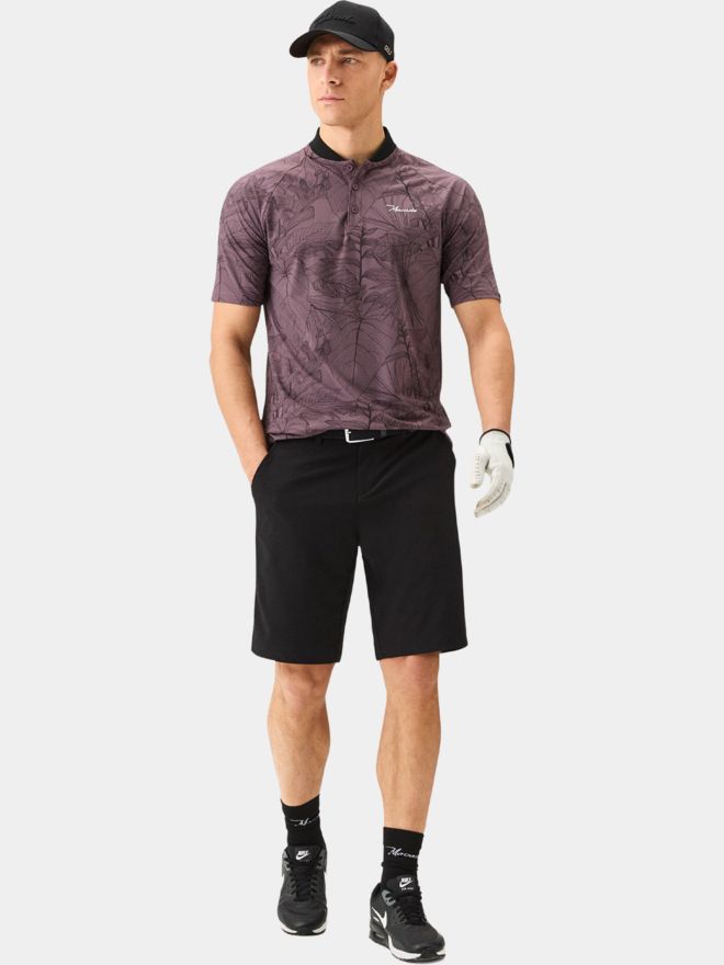 Macade Golf Crew Mauve TR Bomber košile s polovičním rukávem Polo fialová