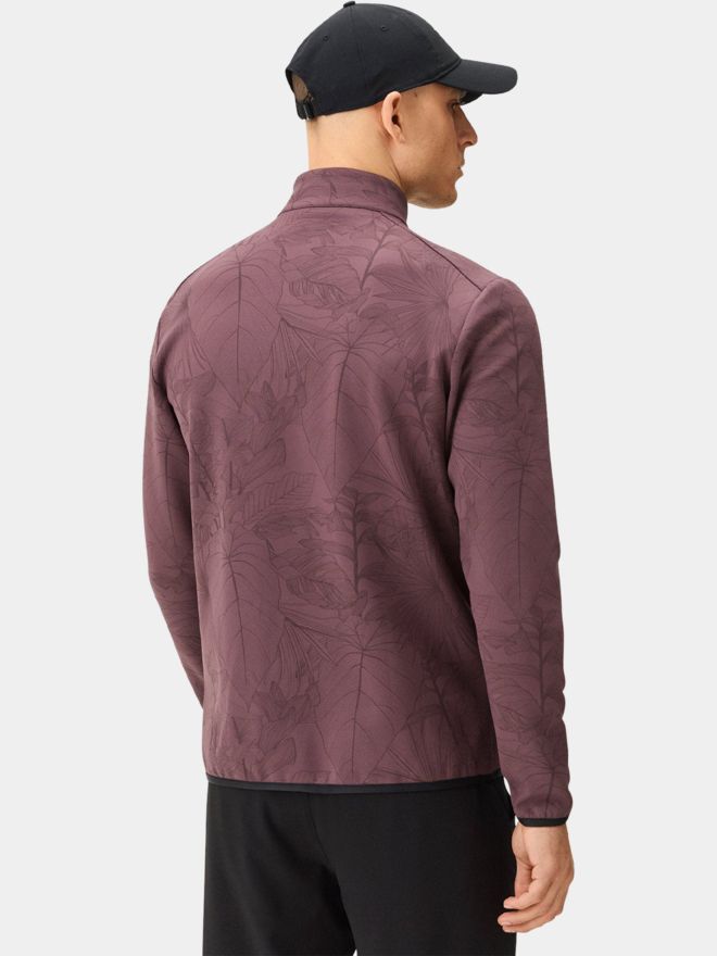 Macade Golf Mauve Palm Therma Quarter Zip Stretch Midlayer lila