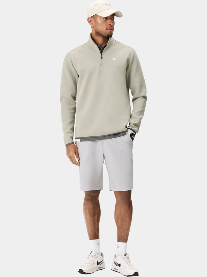 Macade Golf Jade Green Therma Quarter Zip Stretch Midlayer grün