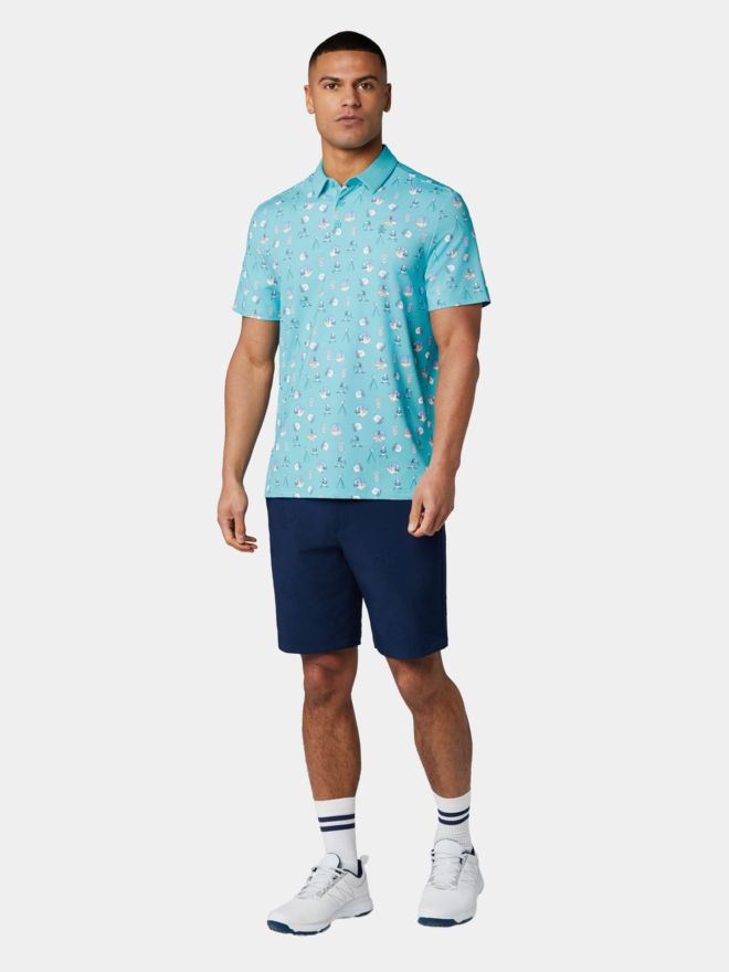 Penguin RANGE FINDER POLO Halbarm Polo türkis