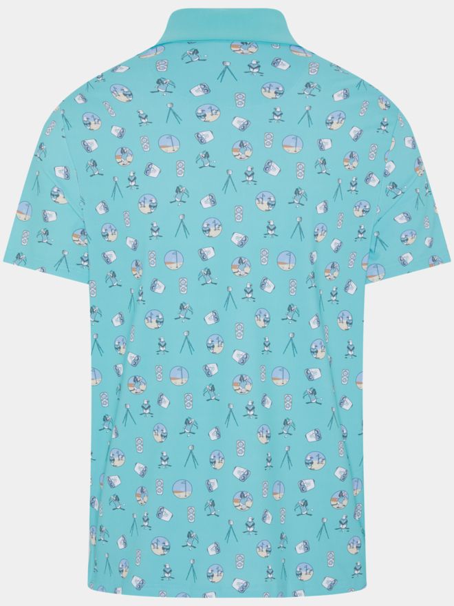 Penguin RANGE FINDER POLO Halbarm Polo türkis