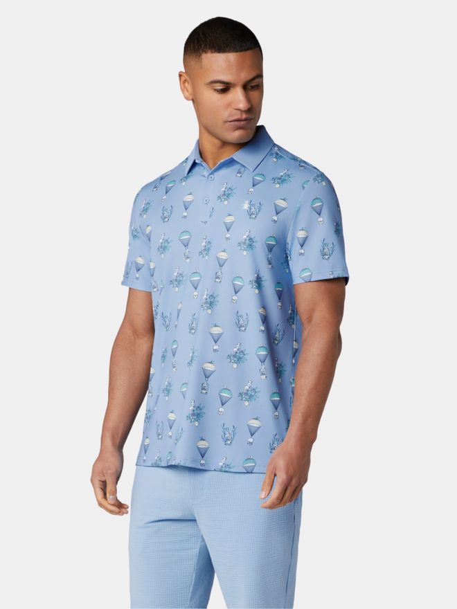 Penguin BOTANICAL DRINK POLO Halbarm Polo lila