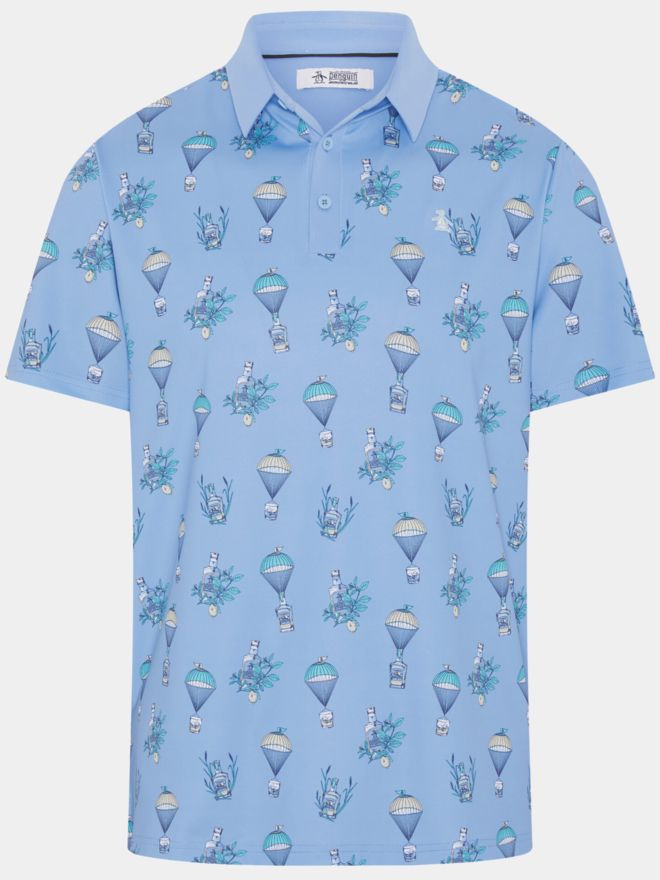 Penguin BOTANICAL DRINK POLO Halbarm Polo lila