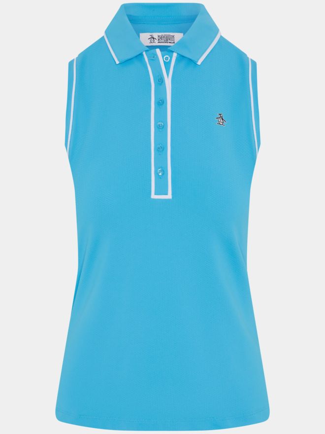 Penguin SLEEVELESS VERONICA ohne Arm Polo türkis