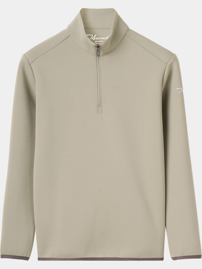 Macade Golf Junior Jade Green Therma Quarter Zip Stretch Midlayer grün