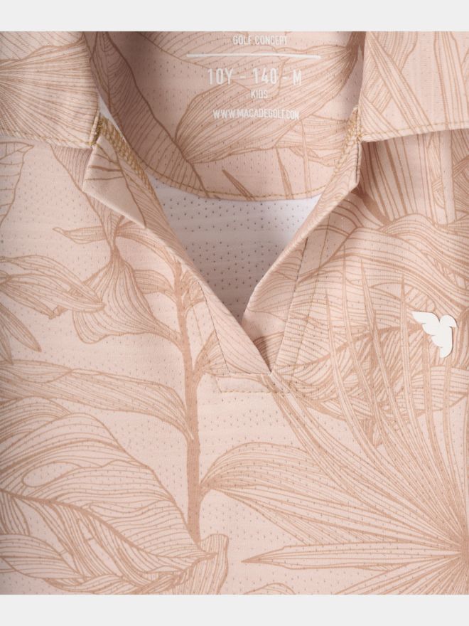 Macade Golf Junior Paige Palm Sleveless Shirt Ohne Arm Polo blau