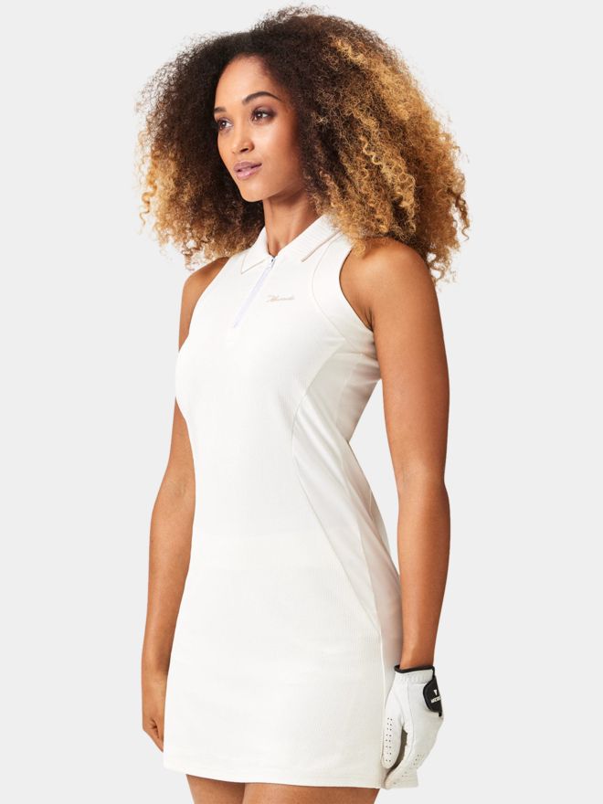 Macade Golf Cora White TX Dress Ohne Arm Kleid weiß