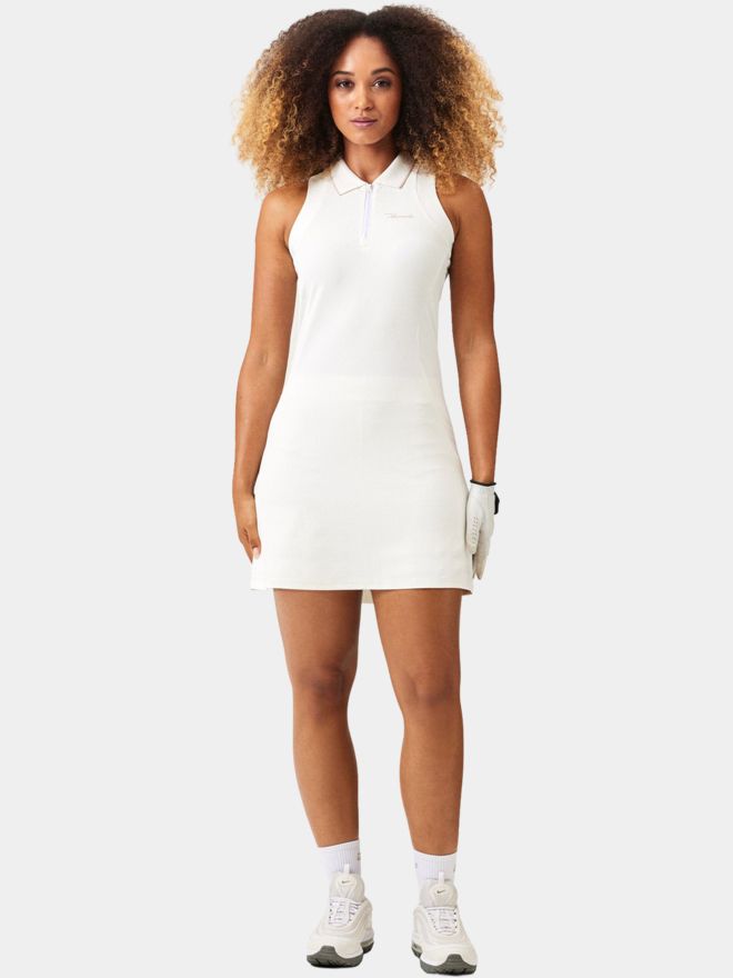 Macade Golf Cora White TX Dress Ohne Arm Kleid weiß