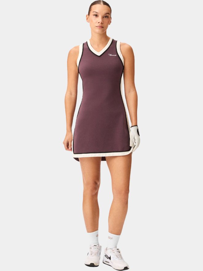 Macade Golf Ava Mauve TX Flow Dress Ohne Arm Kleid lila