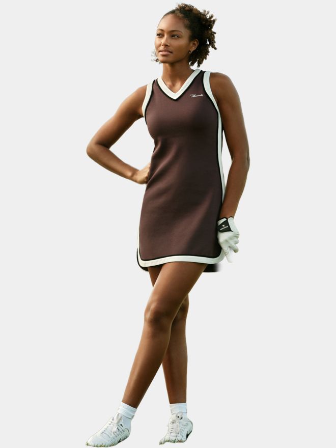 Macade Golf Ava Mauve TX Flow Dress Ohne Arm Kleid lila