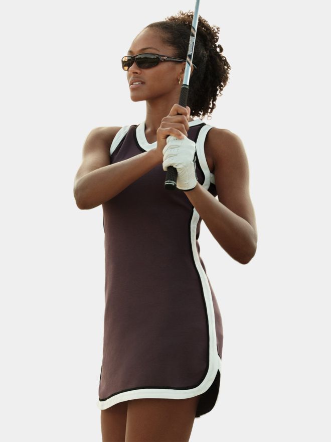 Macade Golf Ava Mauve TX Flow Dress Ohne Arm Kleid lila