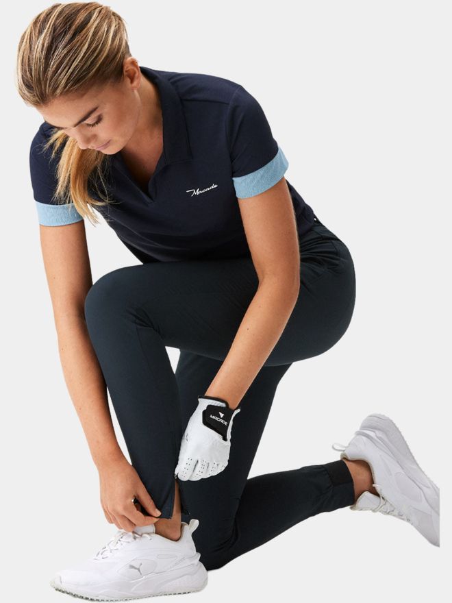 Macade Golf Tmavě modré čtyřcestné strečové kalhoty Jogger Joggpant Kalhoty tmavomodrá