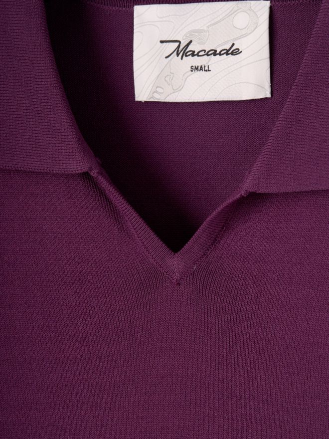 Macade Golf Vera Mauve Cropped Polo Half sleeve polo purple