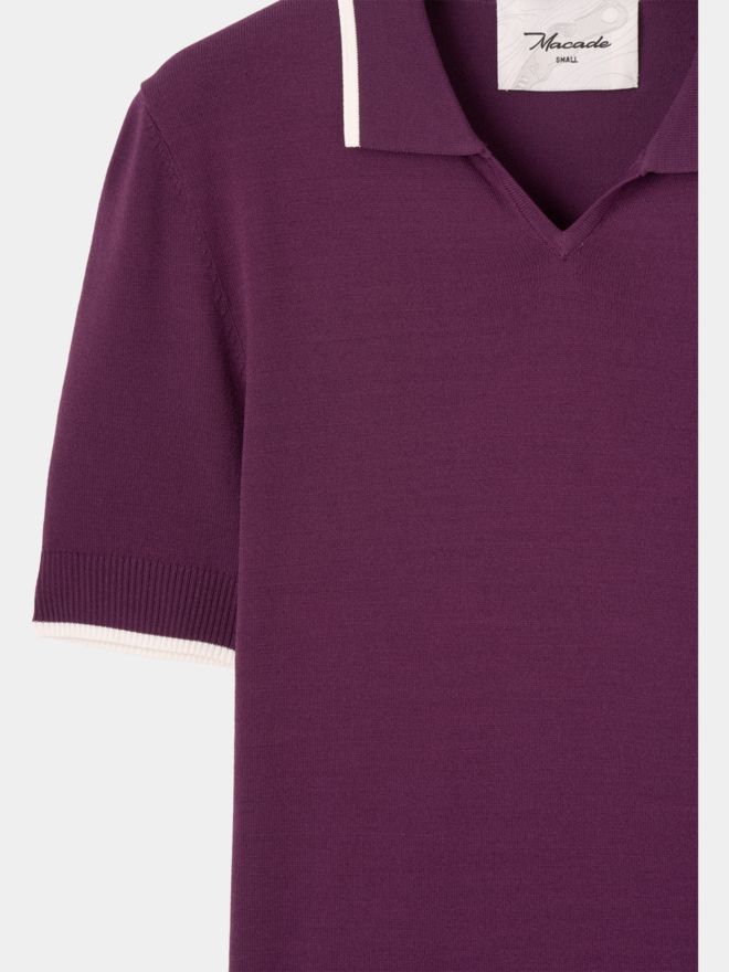 Macade Golf Vera Mauve Cropped Polo Half sleeve polo purple