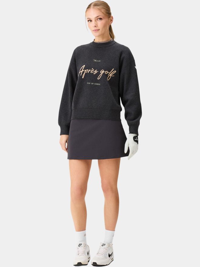 Macade Golf Ash Grey Oversized Knit Sweater Pullover Strick hellgrau