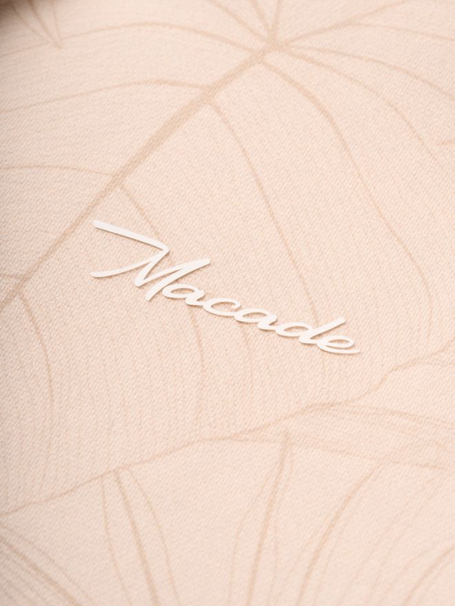 Macade Golf Rae Palm Polo Sweatshirt long sleeve polo beige