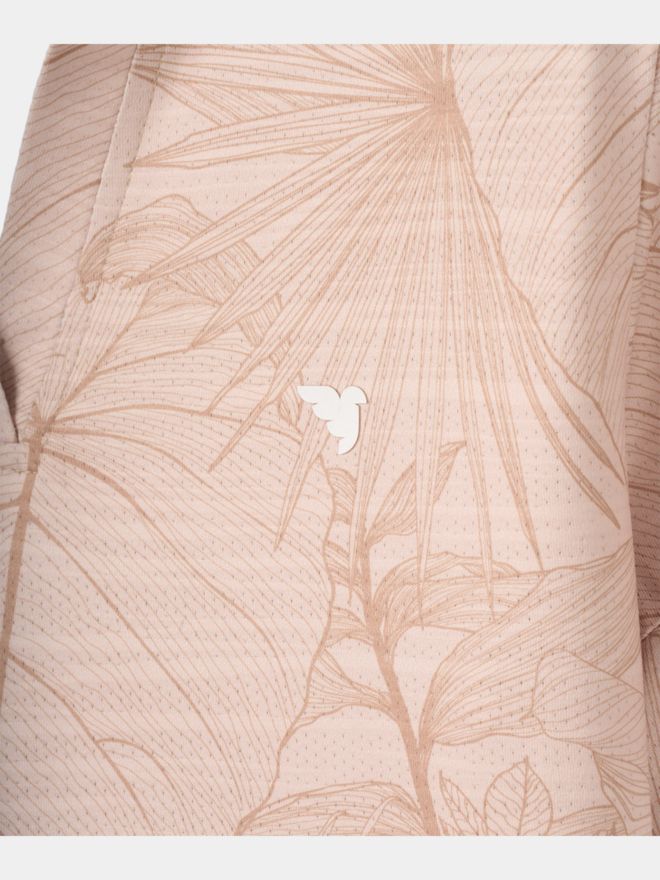 Macade Golf Paige Palm Shirt Half Sleeve Polo beige