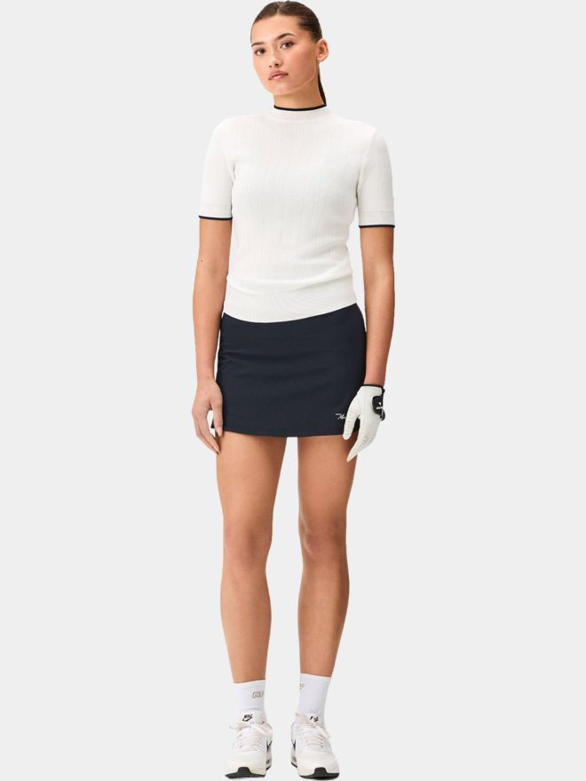 Macade Golf Gigi White Wave Top Halbarm T-Shirt weiß