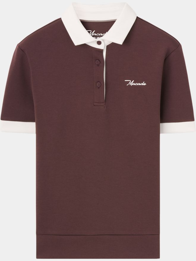 Macade Golf Aura Mauve TX Relaxed Shirt Half Sleeve Polo purple
