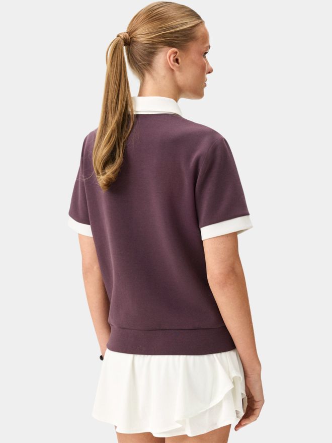 Macade Golf Aura Mauve TX Relaxed Shirt Half Sleeve Polo purple