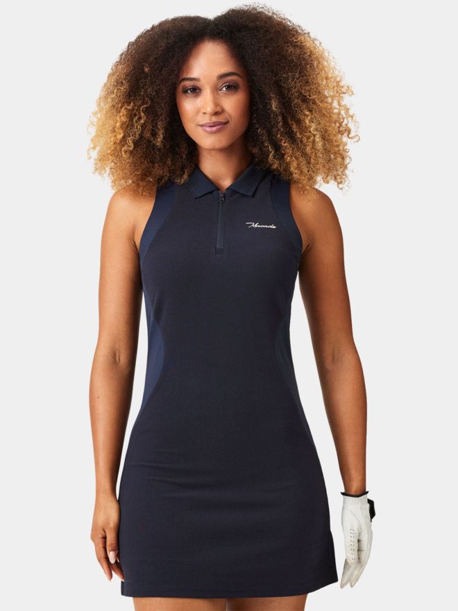 Macade Golf Cora Dark Blue TX Dress Ohne Arm Kleid dunkelblau