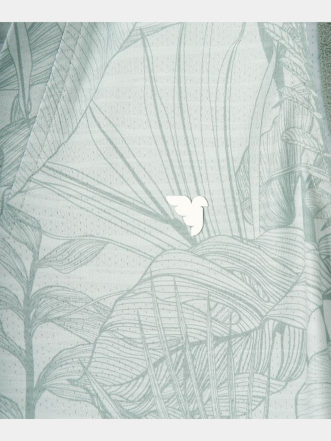 Macade Golf Paige Green Palm Sleeveless Shirt Ohne Arm Polo grün