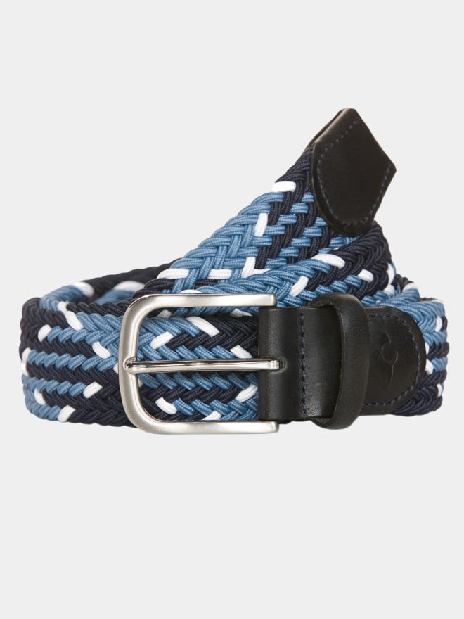 Daniel Springs Braided Argyle Belt Accessories denim