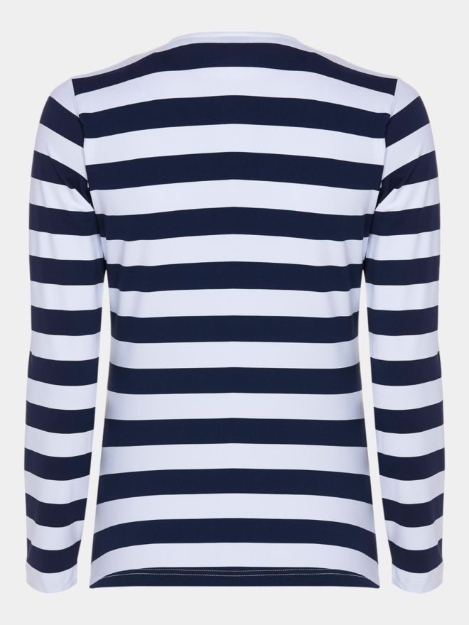 MDC Langarm Polo navy