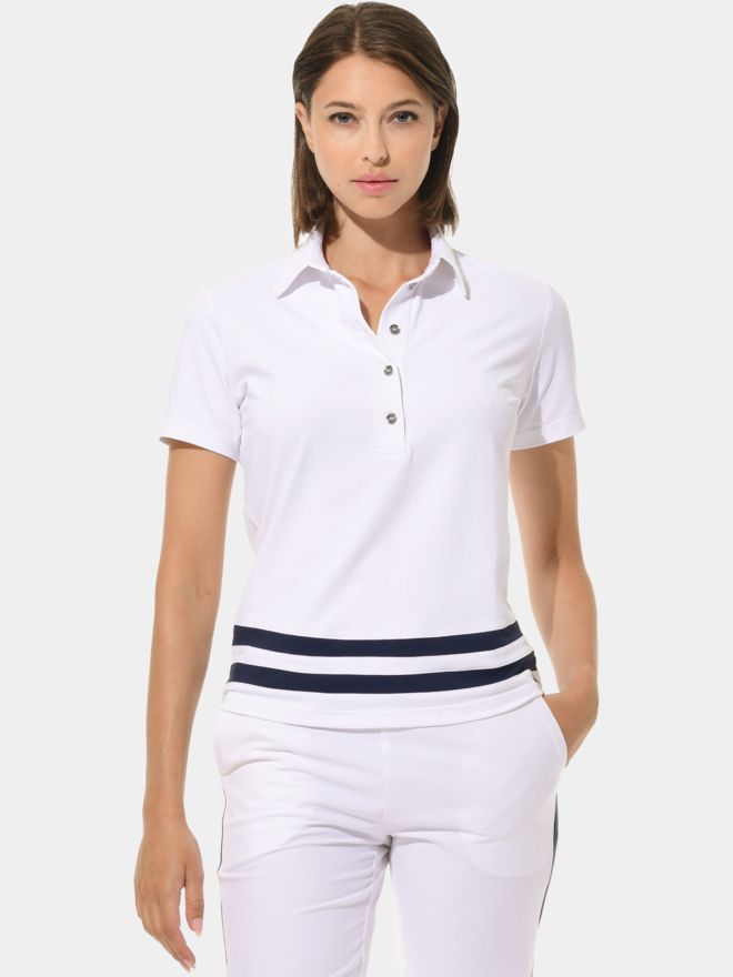 MDC Halbarm Polo weiß