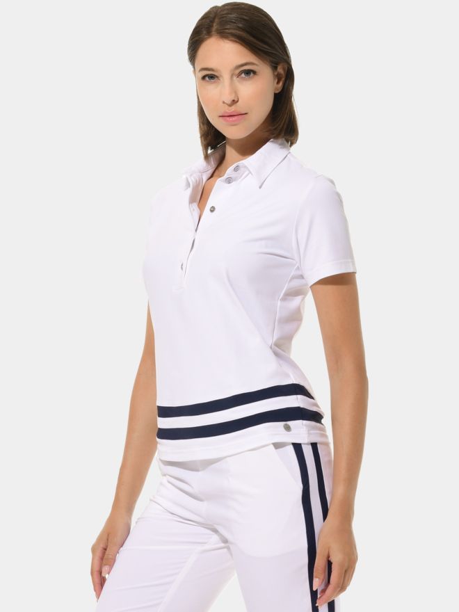 MDC Halbarm Polo weiß